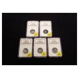 5- State quarters, slab certified Proof-70
