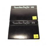 2- 1978 U.S. Proof sets