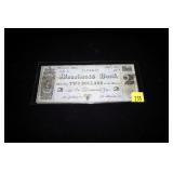 $2 Worcester, MA obsolete note