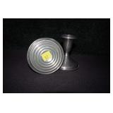 Pair of sterling candlesticks