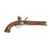 Flintlock pistol .69 Cal., 9" barrel with German