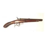 Belgium .22 Cal. falling block pistol, 9 1/2"
