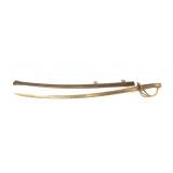 U.S. M1840 Cavalry saber sword with scabbard
