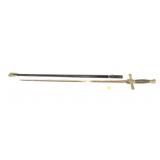 U.S. Military sword with eagle on pommel,