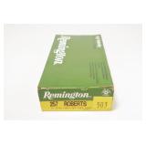 Box of Remington .257 Roberts 117-grain