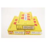 3- Boxes of Winchester .284 WIN. 125-grain S.P.