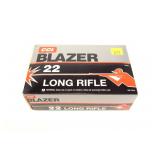 Brick of 500 CCI Blazer .22LR cartridges