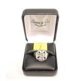 14K Yellow and white gold approx. 1.0 ct. round