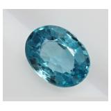 Rare blue zircon (approx. 2.0 ct.), three pear cut