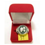 Dakota sterling silver ring, size 14