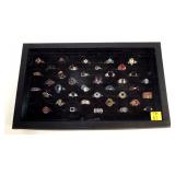 38- Assorted sterling silver rings