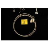 Sterling silver keys marked Tiffany & Co. 925 on