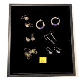 Lot, sterling silver earrings