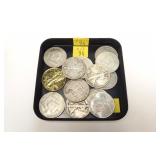 13- Assorted Walking, Liberty, Franklin & Kennedy