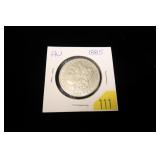 1885 Morgan dollar, AU