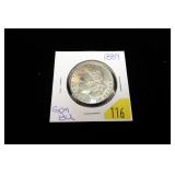 1889 Morgan dollar, gem BU
