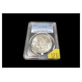 1896 Morgan dollar, PCGS slab certified MS-63