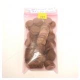 Lot, wheat cents 1917-1958, 147 pcs.