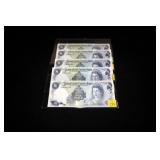 5- $1 Cayman Islands currency bonds, series of