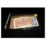Lot, worldwide bank notes, 27 pcs.