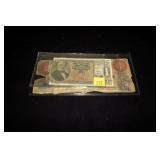 Lot of three bank notes: 2- U.S. and and one