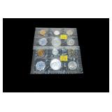 2- 1962 U.S. Proof sets