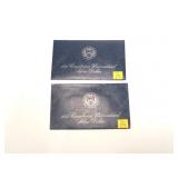 2- Uncirculated Eisenhower dollars: 1973, 1974,