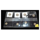Lot, Newfoundland 5-cent and 10-cent silver coins,