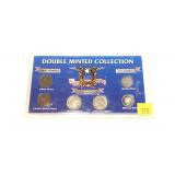 U.S. double minted coin set, 6 coins