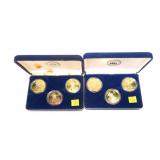 2- 1933 St. Gaudens reproduction $20 plated Proof