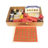 Lot, tokens, coin counters and foreign coins