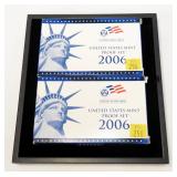 2- 2006 U.S. Proof sets