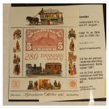 Denmark #843A Mint Never Hinged, souvenir sheet