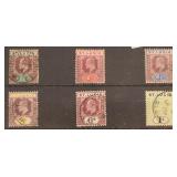 St. Lucia #50-55 used