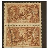 Great Britain #222 pair, used