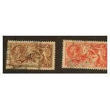 Great Britain #222, #223 used