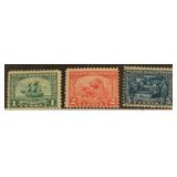 U.S. #548-550 Mint Hinged