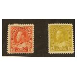 Canada #106, #110 Mint Hinged