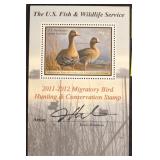 U.S. #RW78b souvenir sheet of 1, signed
