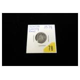 1874 Seated Liberty dime