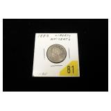 1883 Liberty Head 5-cent piece, gem BU