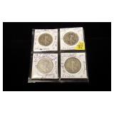 4- Walking Liberty half dollars: 1917, 1917-S,