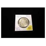 1921 Morgan dollar, gem BU, light toning