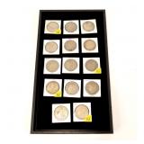 14- Morgan dollars: 1879, 1881-O, 1881-S, 1882,