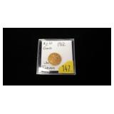 1912 $2.50 Gold Indian Quarter Eagle