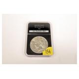 1922-S Peace dollar, BU, slab certified