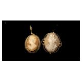 Cameo pin and pendant