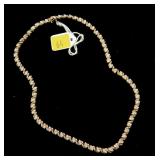 Sterling silver 17" diamond accent necklace