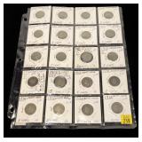 20-Liberty Head nickels 1910-1912