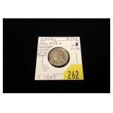 1937 Buffalo nickel, double date obverse